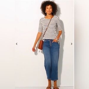 J. Jill Harper Brown Leather Cellphone Crossbody With Keychain Attachment